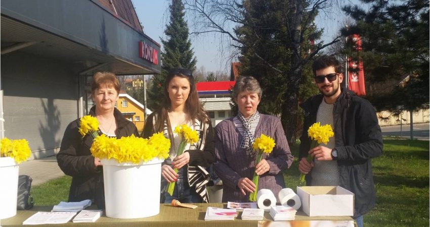 Obilježavanje dobrotvorne akcije povodom „Dana narcisa“ ispred Konzuma u Ozlju, 25.03.2017, subota od 09:00 – 12:00 sati